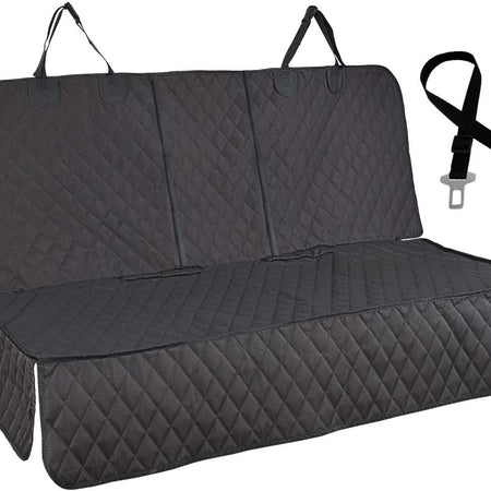 Honest Dog Car Seat Covers with Mesh Window, Side Flap for Cars, Trucks, and Suv'S - Waterproof & Nonslip Pet Seat Cover for Backseat(Black, 57”W X 47”L)
