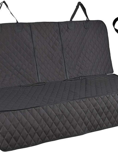 Load image into Gallery viewer, Honest Dog Car Seat Covers with Mesh Window, Side Flap for Cars, Trucks, and Suv'S - Waterproof & Nonslip Pet Seat Cover for Backseat(Black, 57”W X 47”L)