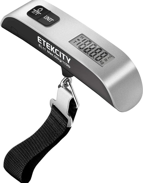 Load image into Gallery viewer, Luggage Scale, Digital Portable Handheld Suitcase Weight for Travel with Rubber Paint, Temperature Sensor, 110 Pounds, Battery Included