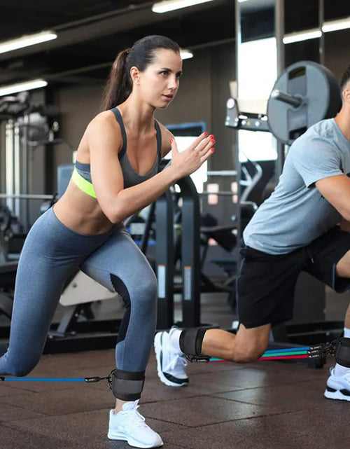 Load image into Gallery viewer, Booty Leg Resistance Bands with Ankle Strap Hip Fitness Trainer Pull Rope Exercises Band Leg Butt Training Women Glutes Workout