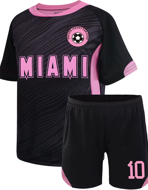 Load image into Gallery viewer, Miami Jerseys, Children'S Soccer Jerseys, Boys' and Girls' # 10 Youth Soccer Training Jerseys, Soccer Training Jerseys