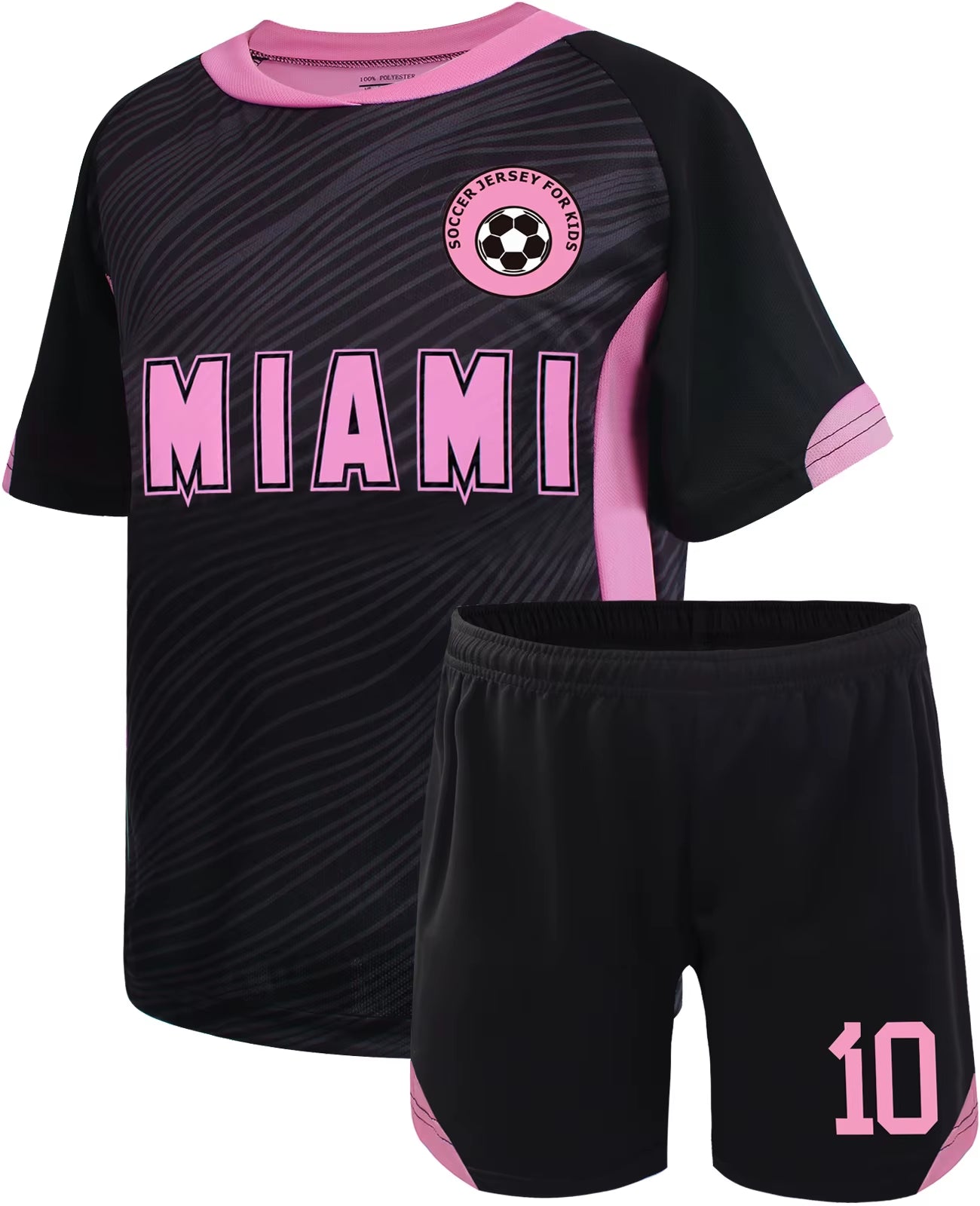 Miami Jerseys, Children'S Soccer Jerseys, Boys' and Girls' # 10 Youth Soccer Training Jerseys, Soccer Training Jerseys