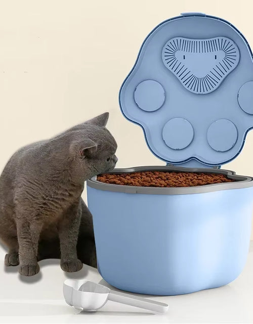 Load image into Gallery viewer, Pet Food Storag Container Dog Food Storage Container Cat Food Box Moisture-Proof Seal with Measuring Cup Cat Dry Food Storage