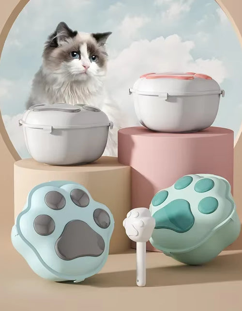 Load image into Gallery viewer, Pet Food Storag Container Dog Food Storage Container Cat Food Box Moisture-Proof Seal with Measuring Cup Cat Dry Food Storage