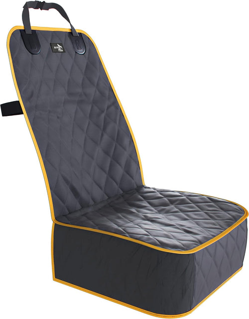 Load image into Gallery viewer, Front Dog Car Seat Cover for SUV, Trucks, Sedans. Waterproof Car Seat Covers for Dogs Front Seats Only. Car Seat Protector for Dogs - Orange