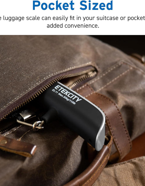 Load image into Gallery viewer, Luggage Scale, Digital Portable Handheld Suitcase Weight for Travel with Rubber Paint, Temperature Sensor, 110 Pounds, Battery Included