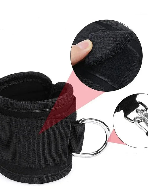 Load image into Gallery viewer, Booty Leg Resistance Bands with Ankle Strap Hip Fitness Trainer Pull Rope Exercises Band Leg Butt Training Women Glutes Workout