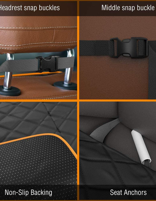 Load image into Gallery viewer, Front Dog Car Seat Cover for SUV, Trucks, Sedans. Waterproof Car Seat Covers for Dogs Front Seats Only. Car Seat Protector for Dogs - Orange