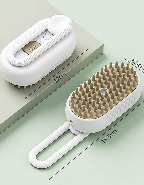 Load image into Gallery viewer, Pet Steam Brush Electric Spray Cat Hair Brush 3 In1 Dog Steamer Brush for Massage Hair Removal Grooming Supplies Pet Accessories