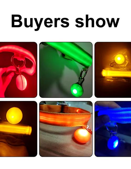 Load image into Gallery viewer, Usb Charging Glowing Dog Collar with Pendant Detachable Luxury Led Light Bright for Small Dogs Cat Night Safety Collar Wholesale