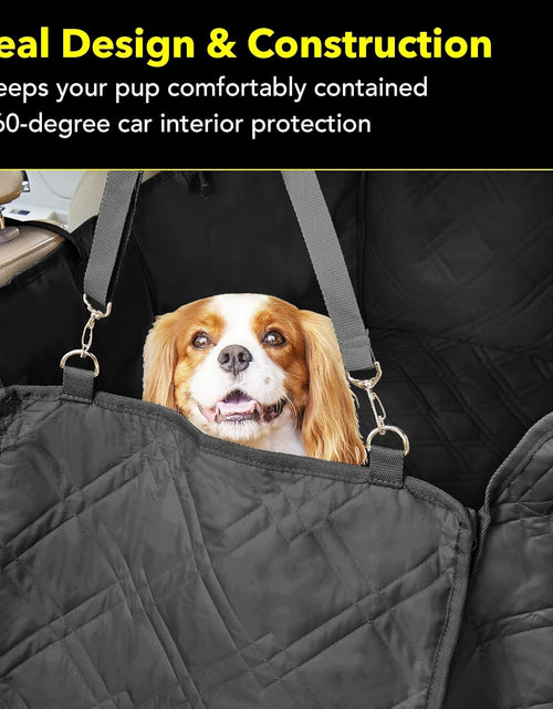 Load image into Gallery viewer, Dog Car Seat Cover, Heavy Duty Dog Seat Cover for Back Seat, Extra Padded Non-Slip Dog Hammock, Water-Resistant Back Seat Protector for Cars Trucks and Suvs (54" W X 58" L)