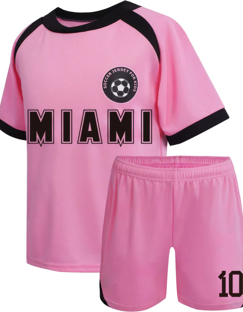 Load image into Gallery viewer, Miami Jerseys, Children'S Soccer Jerseys, Boys' and Girls' # 10 Youth Soccer Training Jerseys, Soccer Training Jerseys