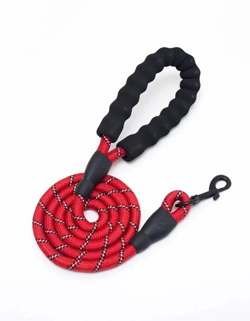 Load image into Gallery viewer, Pet Reflective Leash Nylon round Leash Explosionproof Punch Leash Dog Walking round Leash without Strangulation