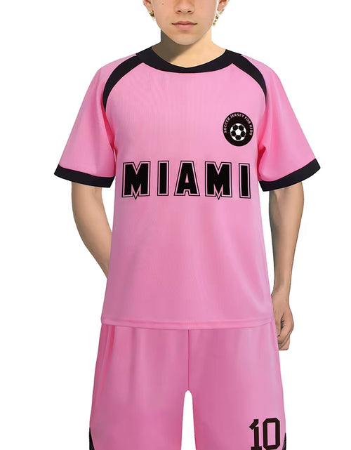 Load image into Gallery viewer, Miami Jerseys, Children'S Soccer Jerseys, Boys' and Girls' # 10 Youth Soccer Training Jerseys, Soccer Training Jerseys