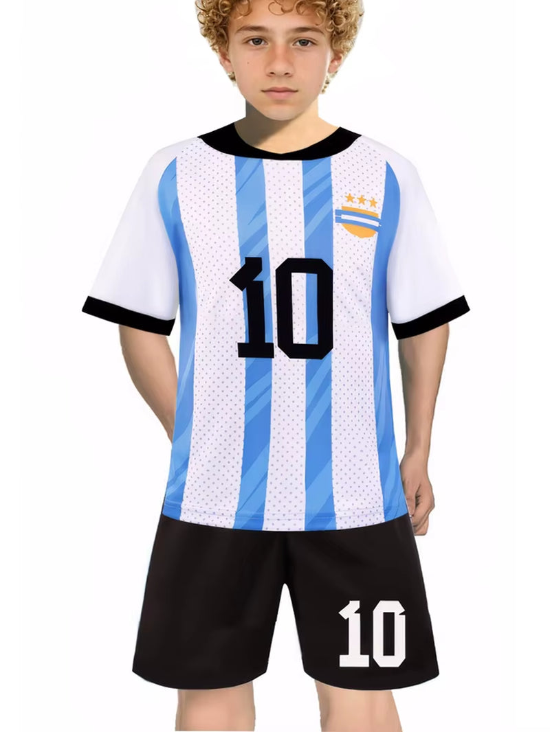 Miami Jerseys, Children'S Soccer Jerseys, Boys' and Girls' # 10 Youth Soccer Training Jerseys, Soccer Training Jerseys