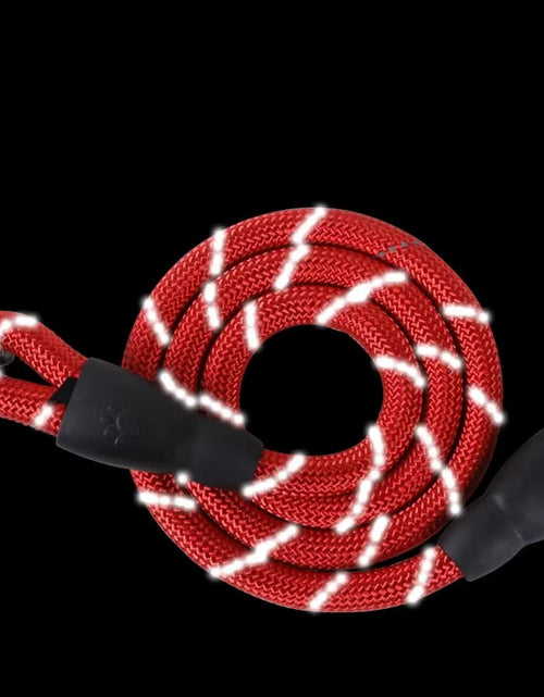 Load image into Gallery viewer, Pet Reflective Leash Nylon round Leash Explosionproof Punch Leash Dog Walking round Leash without Strangulation