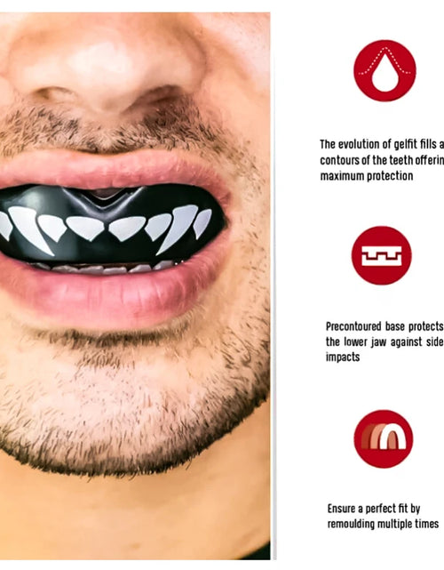 Load image into Gallery viewer, Sports Mouth Guard Teeth Protector Adults Junior EVA Mouthguard for Boxing Basketball Lacrosse Football MMA Martial Arts Hockey