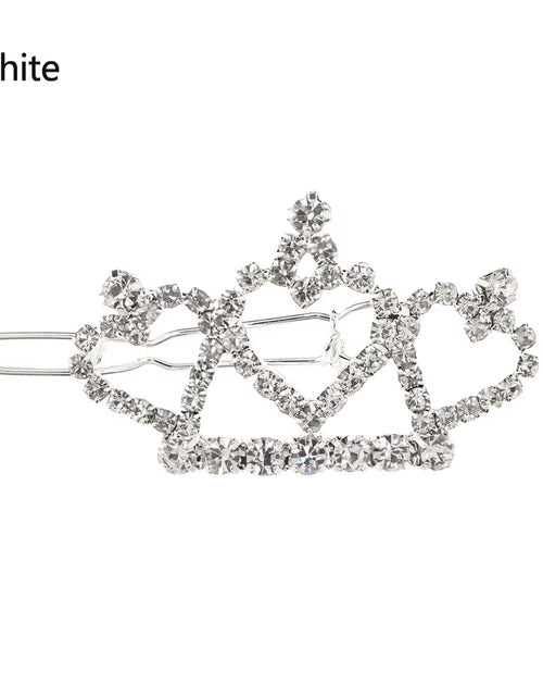 Load image into Gallery viewer, Pinzas Para El Pelo Con Forma De Corona De Perlas De Imitación Para Mascotas, Horquillas Para Cachorros, Accesorios De Aseo, Decoración Para Perros Y Gatos Pequeños
