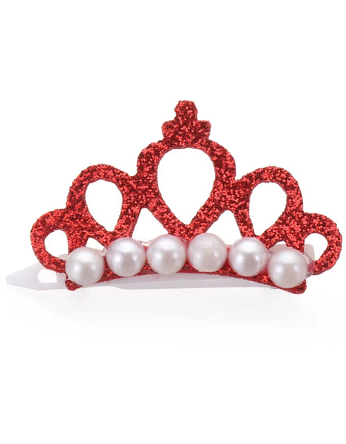 Load image into Gallery viewer, Pinzas Para El Pelo Con Forma De Corona De Perlas De Imitación Para Mascotas, Horquillas Para Cachorros, Accesorios De Aseo, Decoración Para Perros Y Gatos Pequeños