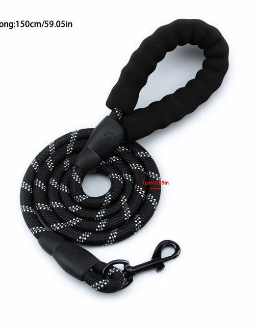 Load image into Gallery viewer, Pet Reflective Leash Nylon round Leash Explosionproof Punch Leash Dog Walking round Leash without Strangulation