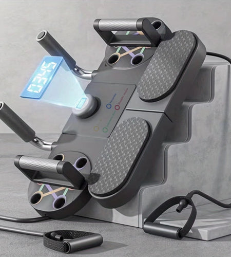 1Pc Fitness Push-Up Board with Timer - Professional Muscle Exercise Equipment for Home Workouts