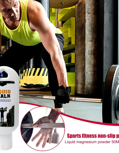 Load image into Gallery viewer, 50/100Ml Liquid Chalk Sports Magnesium Powder Fitness Weight Lifting anti Slip Cream Grip Weightlifting Climbing Gym Sport
