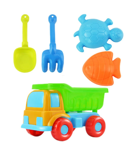 Beach Toys for Kids，5 Piece Beach Toy Sand Set Sand Play Sandpit Toy Summer Outdoor Toy