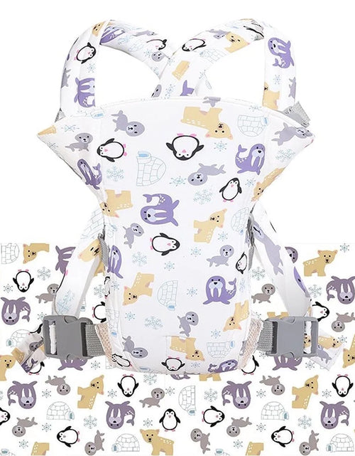 Load image into Gallery viewer, 4 in 1 Baby Carrier,Ergonomic Infant Carrier Backpack,Breathable Front Back Carrying Wrap Seat for Newborn Toddlers up to 33 Lbs,Colorful
