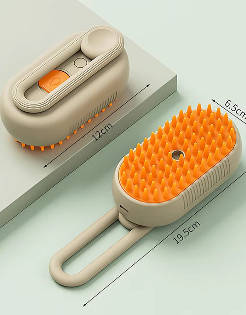 Load image into Gallery viewer, Pet Steam Brush Electric Spray Cat Hair Brush 3 In1 Dog Steamer Brush for Massage Hair Removal Grooming Supplies Pet Accessories
