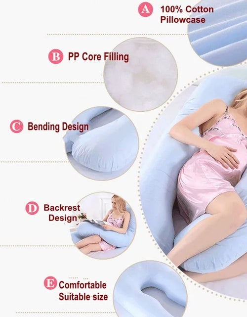 Load image into Gallery viewer, 1.3KG/1.7KG Cotton Pillow for Pregnant Women Pregnancy Pillow Maternity Breastfeeding Pillow Cushion Pregnancy Nursing Pillow
