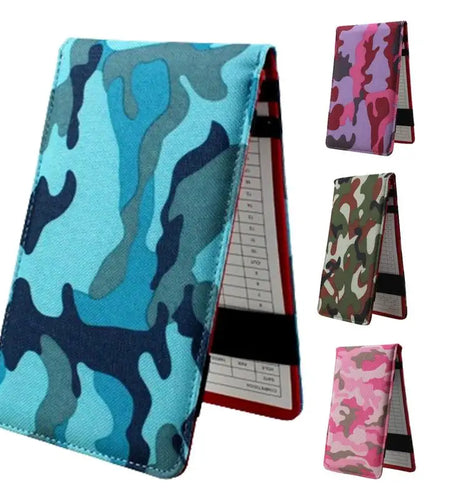 Golf Scorecard Book Sports Card Holder Golf Score Book Pencil Golf Log Book Oxford Cloth Golf Notebook Golf Journal Notebook