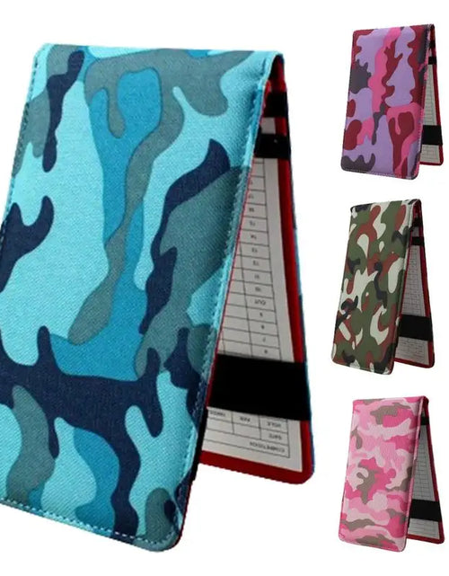 Load image into Gallery viewer, Golf Scorecard Book Sports Card Holder Golf Score Book Pencil Golf Log Book Oxford Cloth Golf Notebook Golf Journal Notebook
