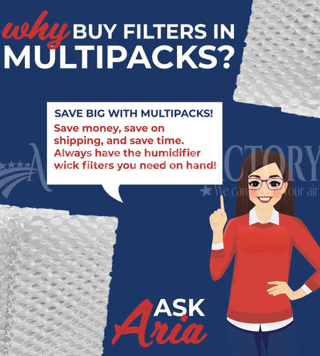 Replacement for D13C Relion Humidifier Wick Filter 2-Pack