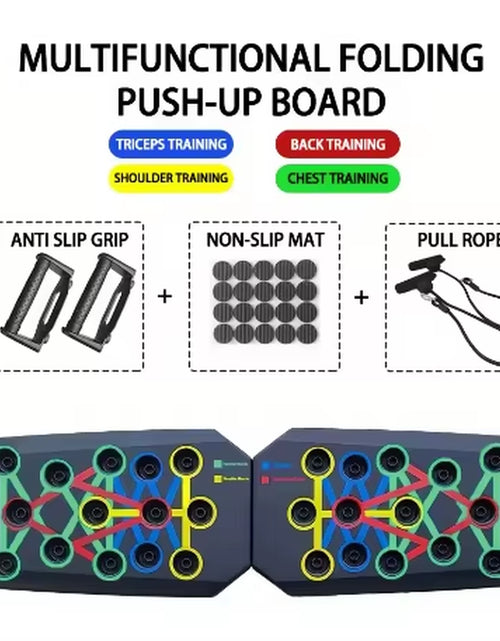 Load image into Gallery viewer, Heavy Duty Portable Home Gym Set - Adjustable Dumbbells, Folding Pushup Bar, Exercise Bands, Workout Mat - Ideal for Intense Ful
