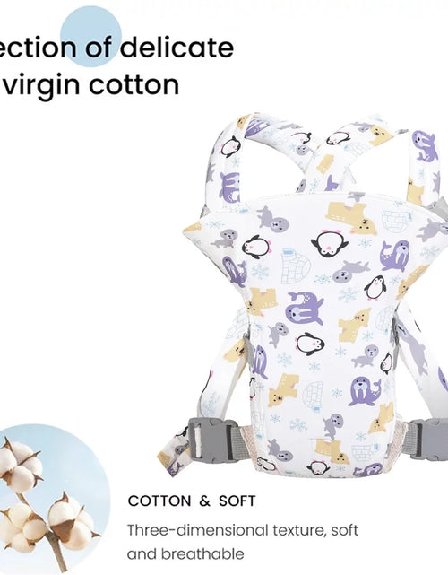 Load image into Gallery viewer, 4 in 1 Baby Carrier,Ergonomic Infant Carrier Backpack,Breathable Front Back Carrying Wrap Seat for Newborn Toddlers up to 33 Lbs,Colorful
