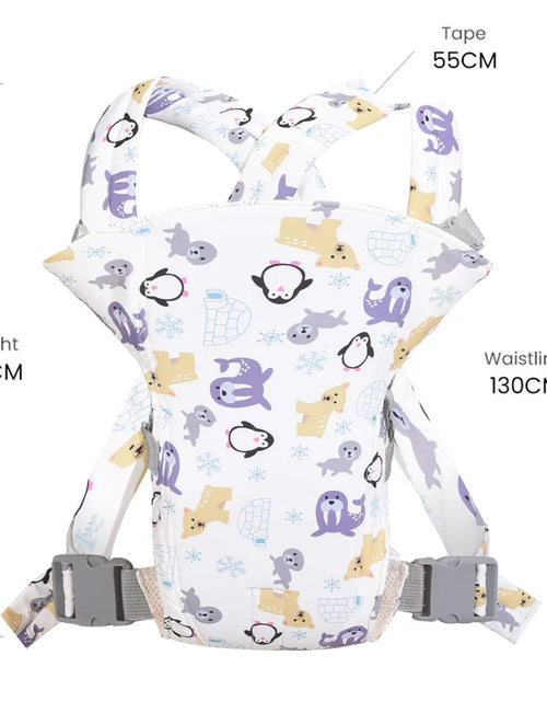 Load image into Gallery viewer, 4 in 1 Baby Carrier,Ergonomic Infant Carrier Backpack,Breathable Front Back Carrying Wrap Seat for Newborn Toddlers up to 33 Lbs,Colorful
