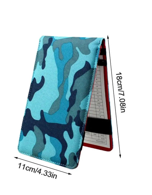 Load image into Gallery viewer, Golf Scorecard Book Sports Card Holder Golf Score Book Pencil Golf Log Book Oxford Cloth Golf Notebook Golf Journal Notebook
