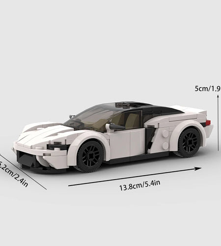 GT MOC Speed Champions Building Blocks City Sports Racing Vehicle DIY Bricks Toys Christmas Gift