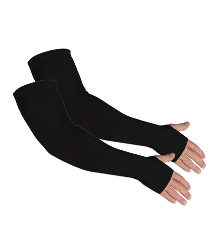 UV Sun Protection Arm Sleeves for Men & Women UPF 50+ Cooling Athletic Sports Sleeve W/ Hand Coverage for Outdoor Activities Tattoo Cover up | One Size | 1 Pair