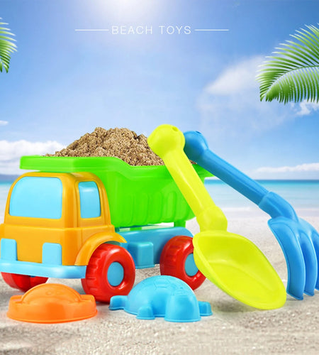 Beach Toys for Kids，5 Piece Beach Toy Sand Set Sand Play Sandpit Toy Summer Outdoor Toy
