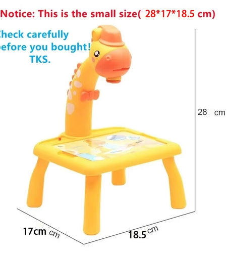 Children Led Projector Drawing Table Toy Painting Set Table Educational Board Learning Tools Painting Toys for Children