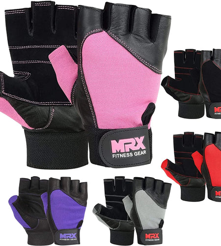 Weight Lifting Gloves Gym Training Bodybuilding Fitness Glove Workout Men & Women Red XS