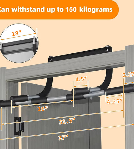 Horizontal Bar Pull-Up Indoor Device Fitness Equipment Sports Training Punch-Free Parallel Bars Door Frame Pull-Up Bar