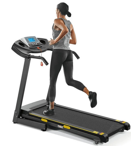 Treadmill with Auto Incline Folding Treadmill 12% Incline 2.5 Horse Power 15 Preset for Home Use 8.5 Mph Range