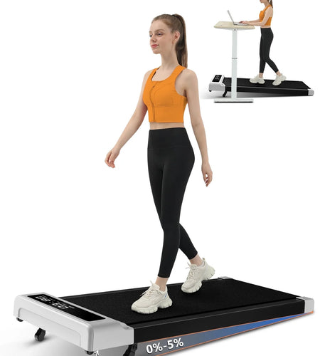 Walking Pad with Incline, Walking Pad Treadmill 2 in 1 Walking Pad for Walking and Jogging, 2.5HP Compact Treadmill for Home Office with Remote Control, LED Display
